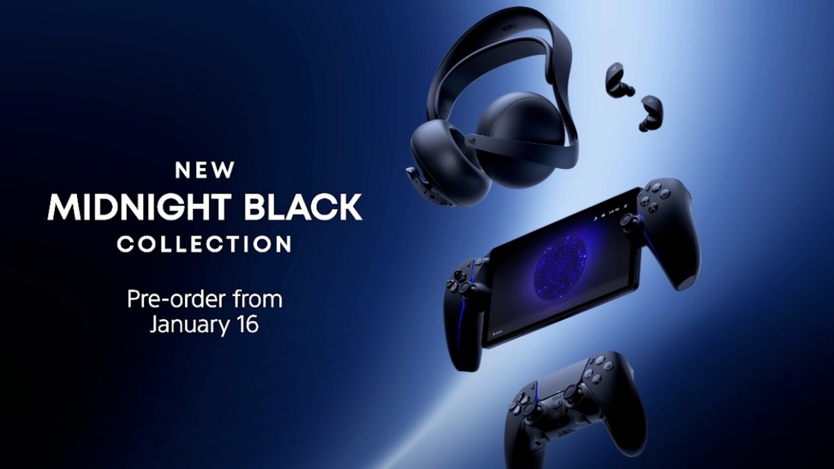 Midnight Black Collection of PS5 accessories