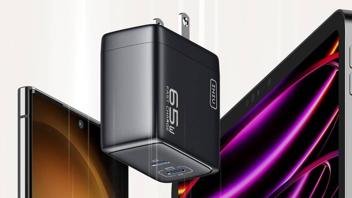 A black square device with a usb port